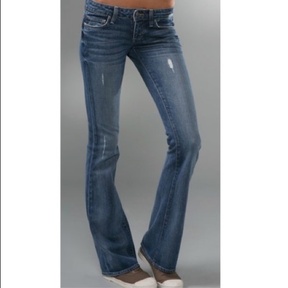 Paige laurel canyon low rise bootcut jeans